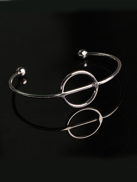 Casual Simple Geometric Circular Opening Bracelet