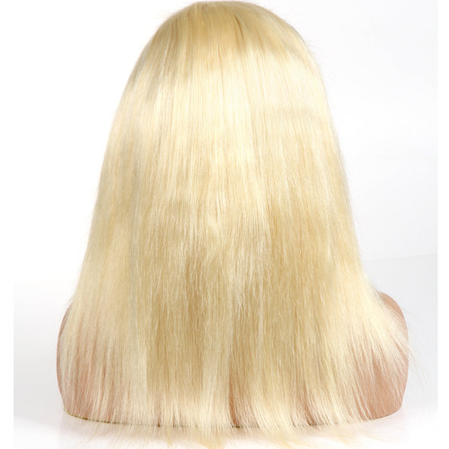 #613 Blonde Wig Lace Front Human Hair Wigs 150% Density Brazilian Remy Straight Hair Lace Pure Blonde Wig Beauty Lueen