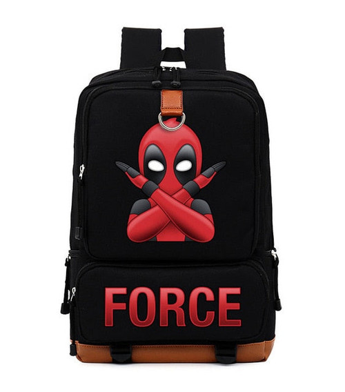 Fashion deadpool xforce cool dead pool Women Men Leisure backpack