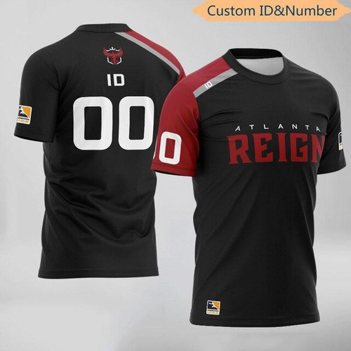 Atlanta Reign OWL E-sports Player Uniform Jersey Team T-shirt