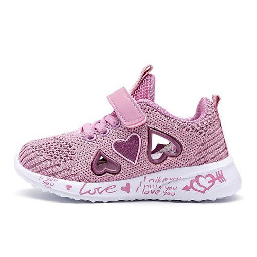 Girl Sneakers Kids summer Sport Footwear Kids Shoes for Girl Light Shoes Cute Pink Flat Shoes autumn