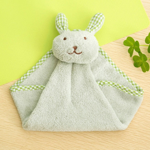 Cute Baby Soft Plush Bath Towel Baby Nursery Hand Towel Cartoon Animal Wipe Hanging Bathing Towel For Children Kids Bathroom