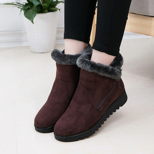 Suede sneakers women snow shoes for cheap