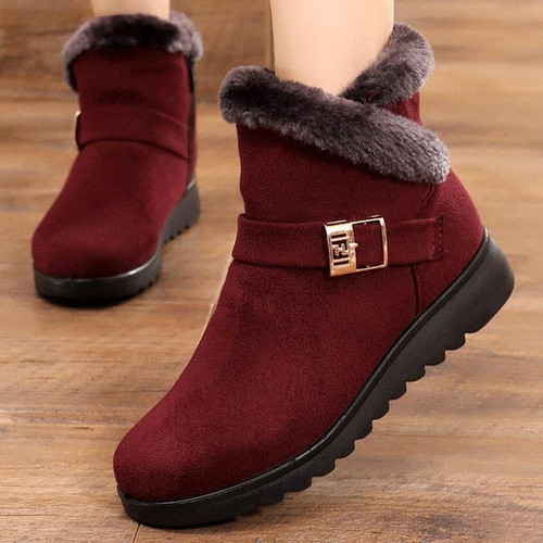 Suede sneakers women snow shoes for cheap