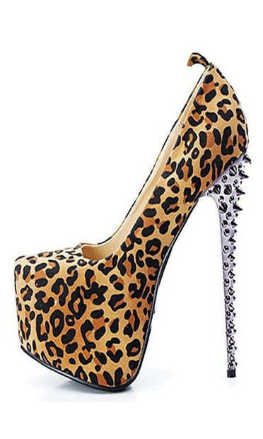 Zebra Stripper Ultra High Heel Pumps