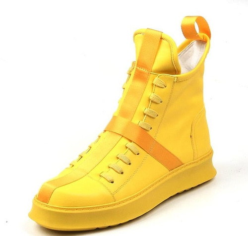 Yellow Men Sneakers Hip-hop