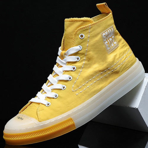 Yellow Fashion Sneakers Men