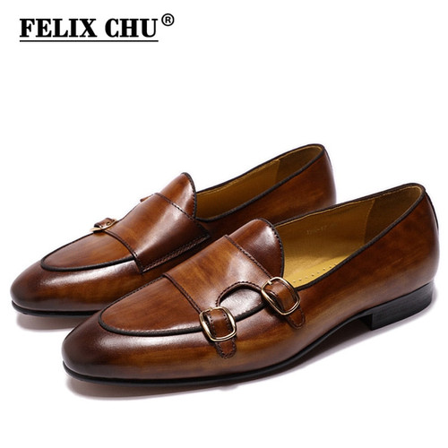 FELIX CHU Genuine Leather Mens