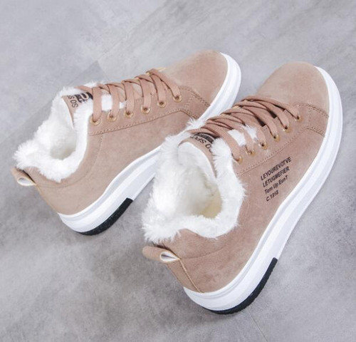 COVOYYAR 2019 Winter Women Shoes with Warm Fur