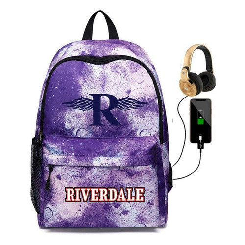 Unisex Riverdale South Side Serpents USB charging Backpack