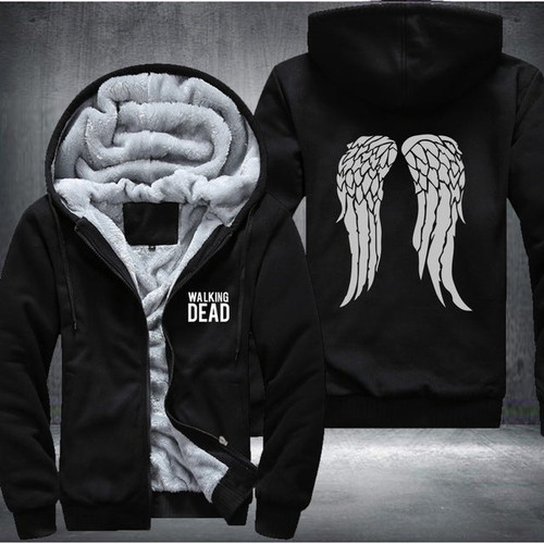 The Walking Dead Zombie Daryl Dixon Wings Luminous blue Hoodie