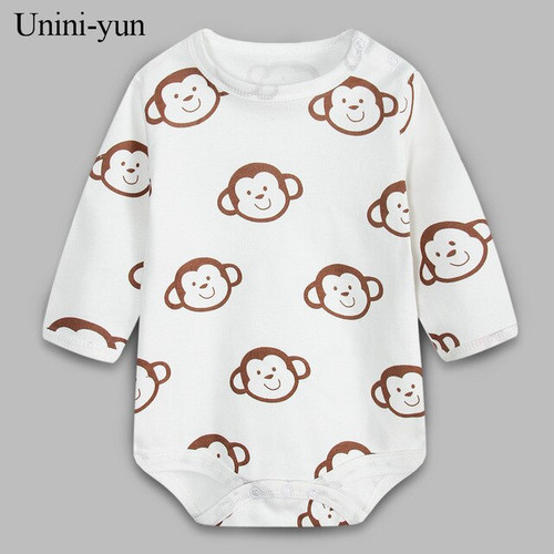 White Baby Rompers Long  Sleeve 100% Cotton Newborn Baby Clothes Babies Jumpsuits Clothing Sets Comfortable Baby Rompers 0-12M