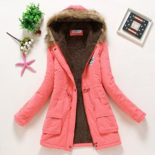 Winter Coat Women New Parka Casual Outwear Military Hooded Thickening Cotton Coat Winter Jacket