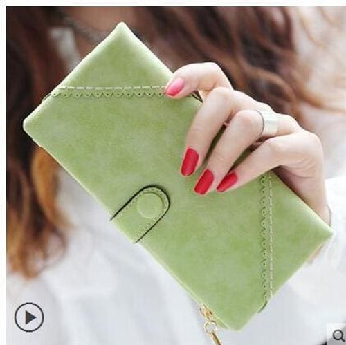 Nubuck Leather Women Wallets Female Fashion Zipper Small Wallet Women Short Coin Purse Holders Retro