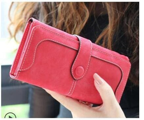 Nubuck Leather Women Wallets Female Fashion Zipper Small Wallet Women Short Coin Purse Holders Retro