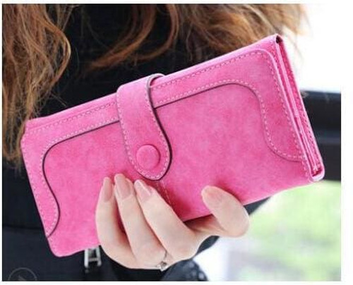 Nubuck Leather Women Wallets Female Fashion Zipper Small Wallet Women Short Coin Purse Holders Retro