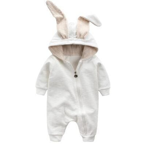 2018 Newborn Infant Baby Girl Boy Clothes Cute 3D Bunny Ear Romper Jumpsuit Playsuit Autumn Winter Warm Babies Rompers One Piece