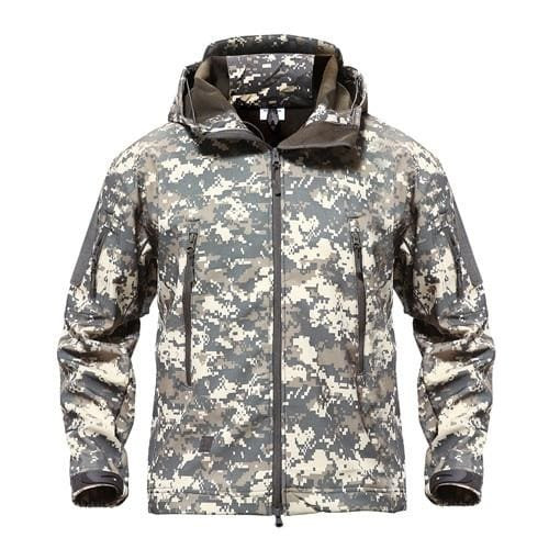 MAGCOMSEN Shark Skin Military Jacket Men Softshell Waterpoof Camo Clothes Tactical Camouflage Army