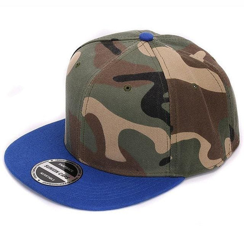 HATLANDER Camouflage snapback polyester cap blank flat camo baseball cap with no embroidery mens cap