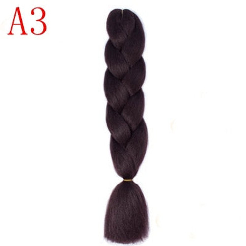 24inch Ombre Synthetic Crochet Hair Extensions Braids