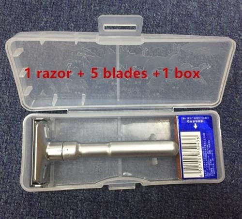 YINTAL Full Zinc Alloy Safety Razor For Men Adjustable 1-6 Files Close Shaving Classic Double Edge
