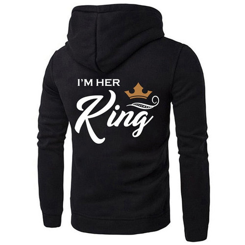 Queen and King Hoodies Couples Hoodies for Women and Men