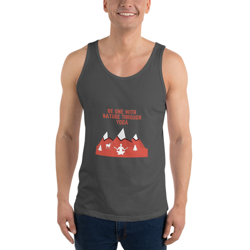 "Be One WIth Nature Through Yoga" Unisex Tank Top