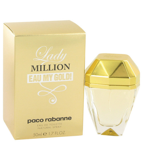 Lady Million Eau My Gold by Paco Rabanne Eau De Toilette Spray 1.7 oz (Women)