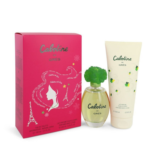 CABOTINE by Parfums Gres Gift Set -- 3.4 oz Eau De Toilette Spray + 6.7 oz Body Lotion (Women)