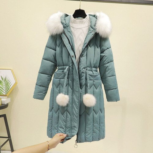2020 New Winter Fur Hooded Parka Coat