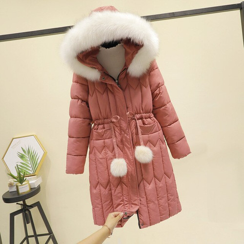 2020 New Winter Fur Hooded Parka Coat