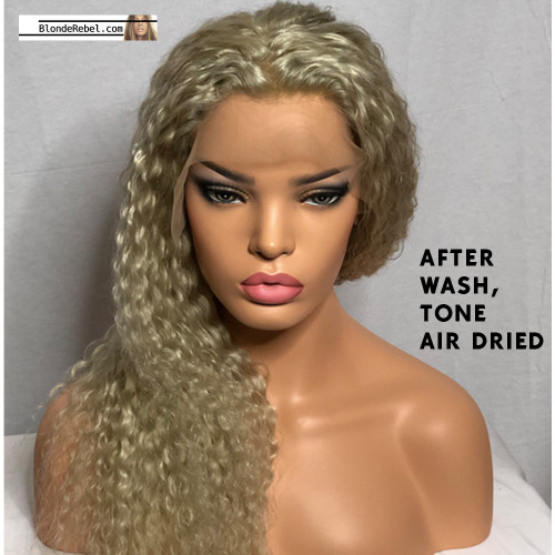 WW Blondie (613 Deep Wave 13x6 LF 100% Remy Human Hair Wig, 20",  150% Density)