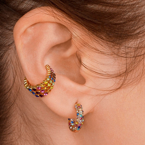 Tempting Crystal Ear Cuffs