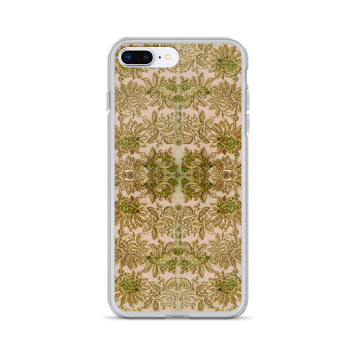 French Lace in Leaf Green Cell Phone Case - Fits iPhone X and Other Sizes 5-X