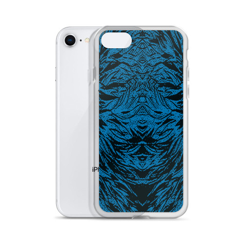 Abstraction Petal - Blue Cell Phone Case - Fits iPhone X