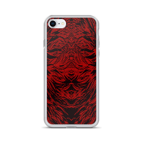 Abstraction Petal in Red Cell Phone Case - Fits iPhone X