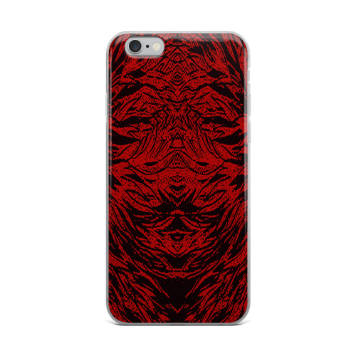 Abstraction Petal in Red Cell Phone Case - Fits iPhone X