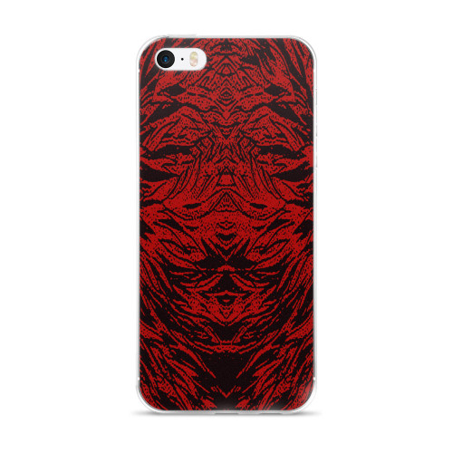 Abstraction Petal in Red Cell Phone Case - Fits iPhone X