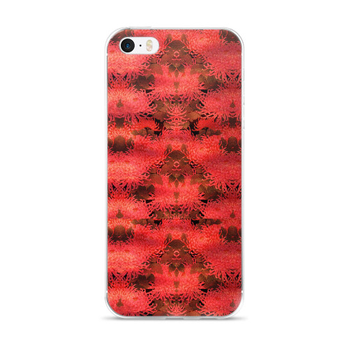 Autumn Flower- Red Cell Phone Case - Fits iPhone X and Other Sizes 5-X