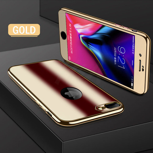 360° Electroplating Protective Mirror Soft Cover Case for iPhone 8/ 8 Plus/ 7/ 7 Plus/ 6/ 6 Plus