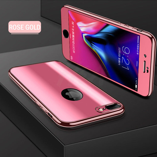 360° Electroplating Protective Mirror Soft Cover Case for iPhone 8/ 8 Plus/ 7/ 7 Plus/ 6/ 6 Plus