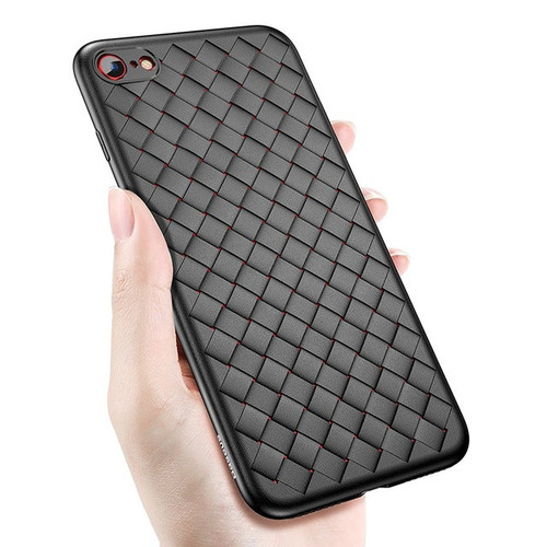 Grid Weaving Silicone Cover Case for iPhone X/ 8/ 8 Plus/ 7/ 7 Plus