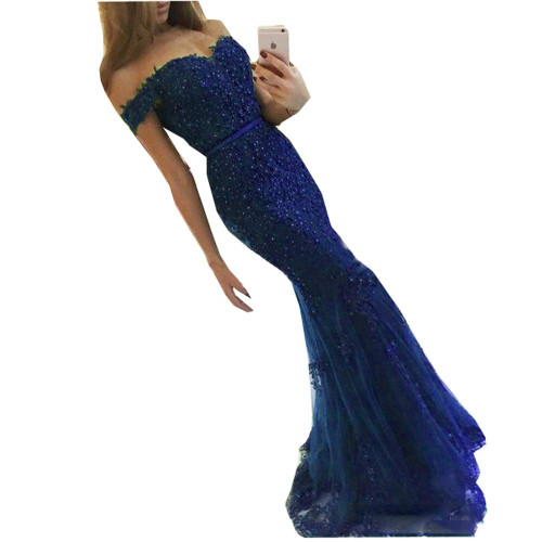 Sexy Off Shoulder Long Evening Dress Mermaid