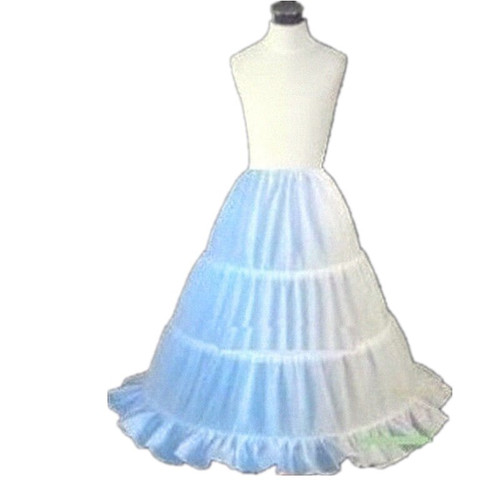 Crinoline Kids Child White Petticoat For Flower Girl Wedding Accessories