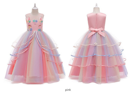 Flower Girl Dresses Rainbow Color Celebrity Dresses Girl