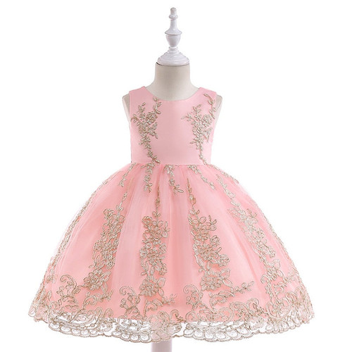 Princess Dress for Girls Lace Tulle Elegant Wedding Flower Party