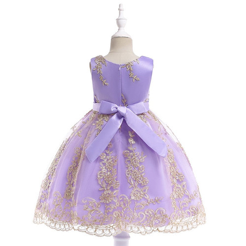 Princess Dress for Girls Lace Tulle Elegant Wedding Flower Party