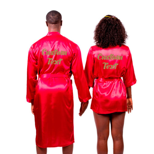 Satin Matching His and Hers Set for Couples Robes