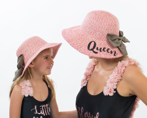 Queen and Princess Matching Sun Hats