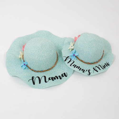 Custom Mama and Mama's Mini Sun Hats
